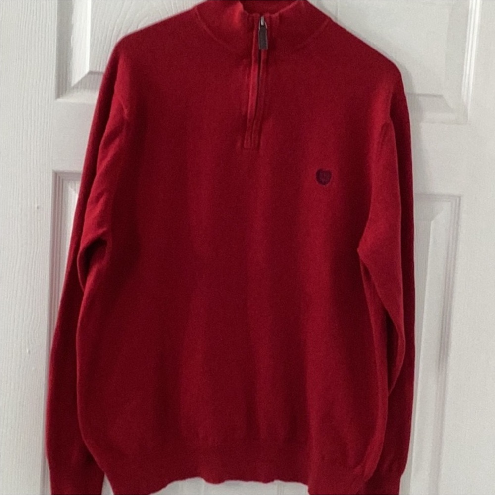 Chaps Half-Zip Sweater cashmere blend